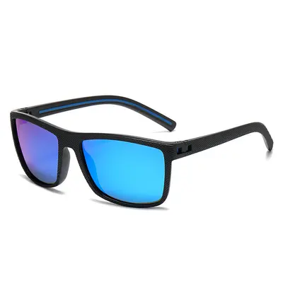 Men's Polarized Sports Cycling Sunglasses with Spring Hinges, Retro Design - 8