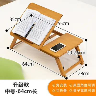 Folding Bed Table for Small Apartments, Children's Study Desk - 8