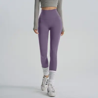 Yoga-Leggings mit Bauchstraffung, schnelltrocknend, nahtlos - 10