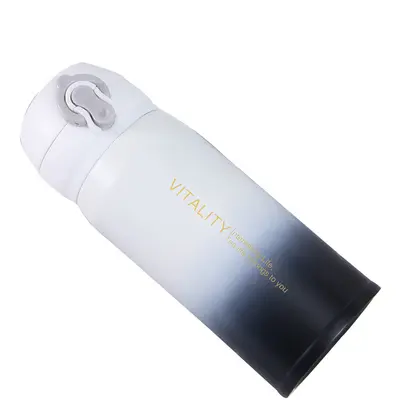 304 Stainless Steel Vacuum Insulated Cup, Gradient Color, Splash-Proof Student Mug - 6
