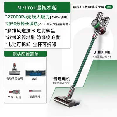 Cordless High-Suction Handheld Vacuum Cleaner for Cat Hair - 11