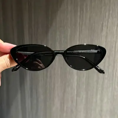 Retro cat-eye polarized sunglasses, UV protection, prescription-compatible - 6