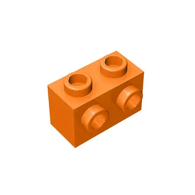Compatible 1x2 Building Block 11211, Single-Side Studs - 6