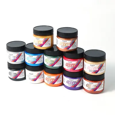 Grenzüberschreitender großer Behälter Perlglanz-Pigment Metallic-Farbset wasserfeste Farbe abriebfeste Goldacrylfarbe