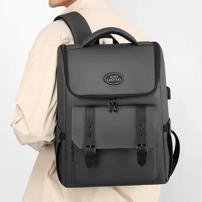 Rucksack Herren großer Kapazität Laptoptasche Reise einfach Business Rucksack Gymnasium Mittelschule Schülertasche Herren und Damen - 4