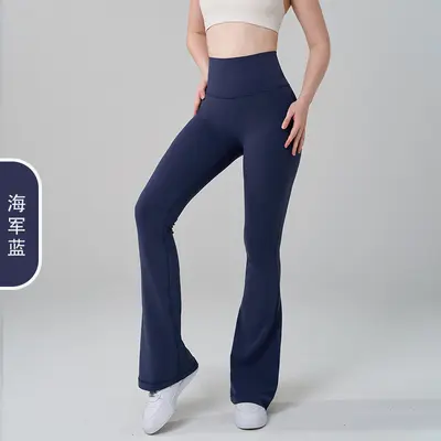 NF Lycra Dikişsiz Kadın Yüksek Belli Çan Yoga Pantolonu - 13