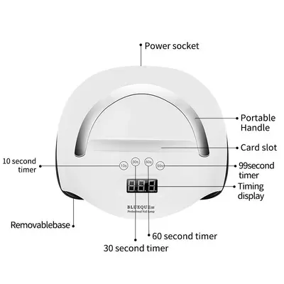 168W High Power UV LED Nail Lamp for Gel Nail Manicure Nail Dryer Nail Polish Curing Light