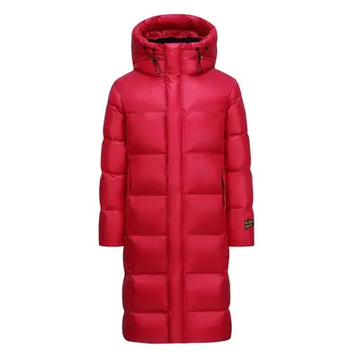 Unisex long goose down jacket, thick, 500g fill, winter - 8