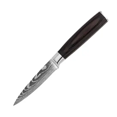 Damascus pattern kitchen knife set with chef knife - 6