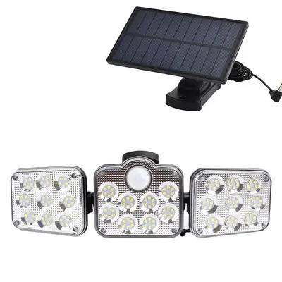 Solar 138 LED Wall Lamp with Sensor, Waterproof - 10