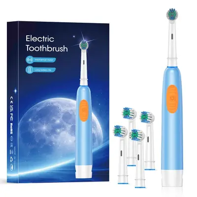 Yetişkin elektrikli diş fırçası, kuru pil, su geçirmez, çok renkli - 11