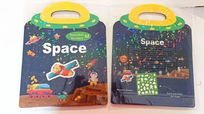 Portable DIY Jelly Children's Book, Quiet Sticker Book, Educational Toy - 8