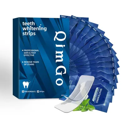 Zahnaufhellungsstreifen Strahlend weiße Zahnaufhellungsstreifen gegen Verfärbungen, Zahnaufhellungsstreifen Teeth Whitening Strips grenzüberschreitend