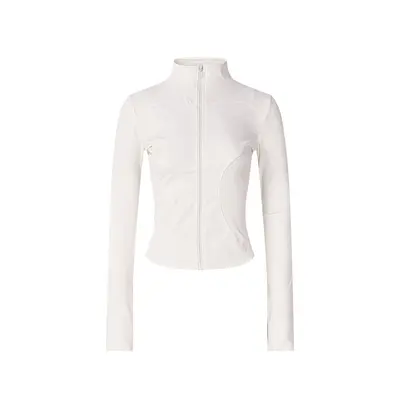 Stehkragen-Yogajacke für Damen, schmal geschnitten, schnelltrocknend