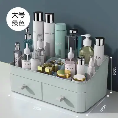 Kosmetik-Aufbewahrungsbox mit Make-up-Pinsel- und Lippenstift-Organizer - 10