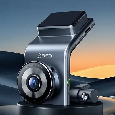 360行车记录仪2025新款免走线前后双摄官方旗舰店GPS夜视3k超清