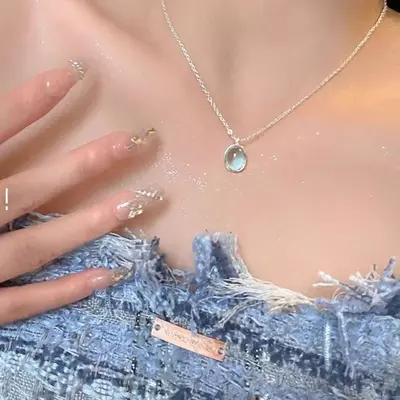 Five-Piece Moonstone Necklace Set with Choker and Collarbone Chain