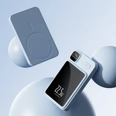 Grenzüberschreitende magnetische drahtlose Schnelllade-Powerbank Magsafe 10000mAh Superschnellladung mobile Stromversorgung mit Logo - 10