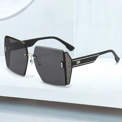 Rimless Sunglasses for Women, 2025 Model, Premium Look - 2