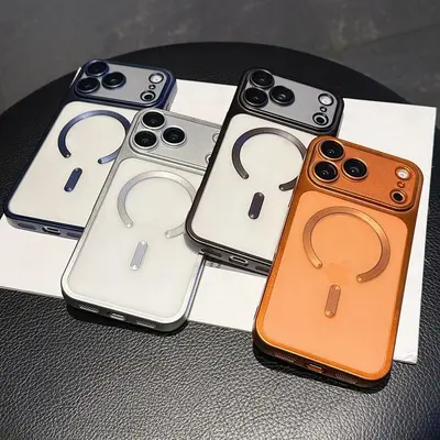 Magnet-Handyhülle matt für iPhone 17 Pro Max, weiche Schale