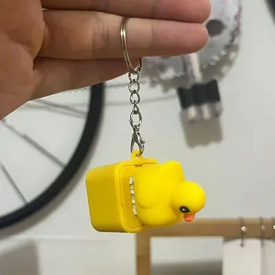 Stress Relief Toy Keychain, Mine Seagull Button, Sound and Light - 9