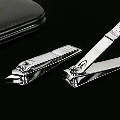8-Piece Leather Case Manicure and Pedicure Set