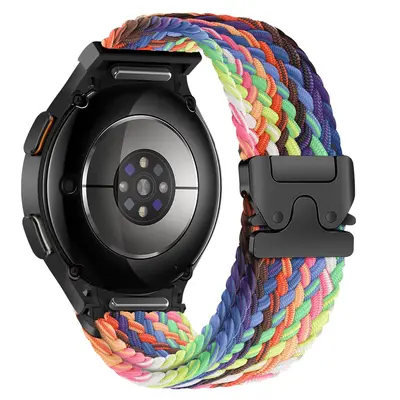 Samsung Watch 7 için örgü naylon paraşüt kordon, metal manyetik toka, nefes alabilir - 11