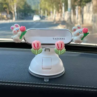 Dashboard Suction Cup Car Phone Holder, Cartoon Design - 13