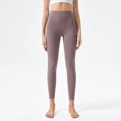 Yüksek bel esnek yoga pantolonu kadın
