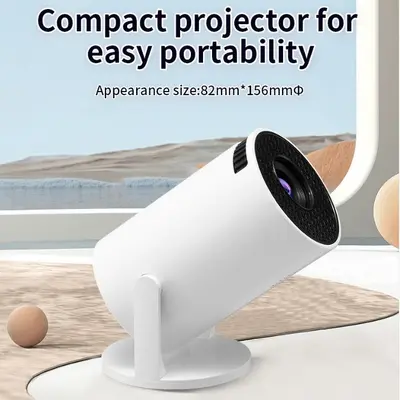 Tragbarer Mini-Beamer HY300 mit M5-Frequenzabstimmung, 1080p HD, kabellos und kabelgebunden, Smartphoneprojektion, direkt vom Hersteller