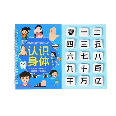 幼儿早教识字安静书3-6岁启蒙认字粘贴书游戏撕拉书儿童益智玩具 - 5