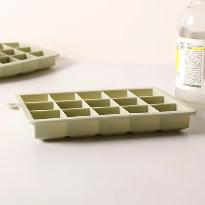 Wholesale 15-compartment ice box with lid, food-grade home type ice tray, 24-compartment square ice cube mold, silicone ice cube mold - 9