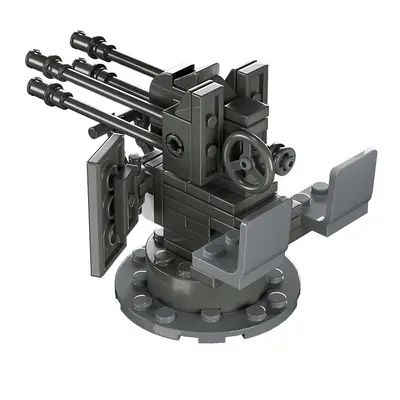 Building Block Soldier Figure Accessories with Howitzer and Rocket Launcher