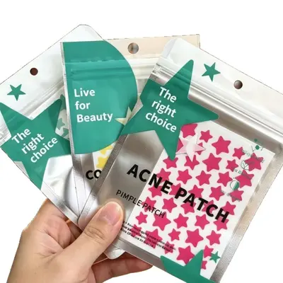 Star Hydrocolloid Acne Patches for Face, Disposable, Pouch Pack - 6