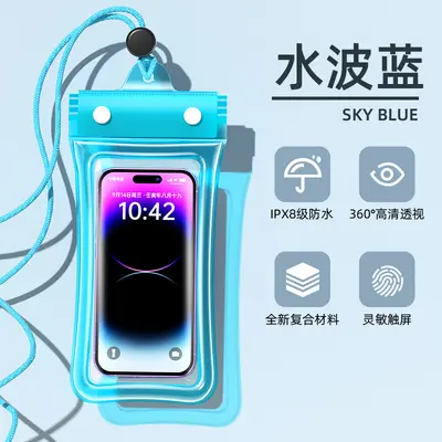 Waterproof phone bag, level 8 waterproof, air cushion, for diving and rafting - 9