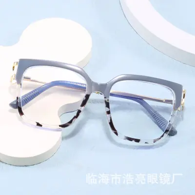 TR90 Square Blue Light Blocking Glasses Frame for Prescription Lenses
