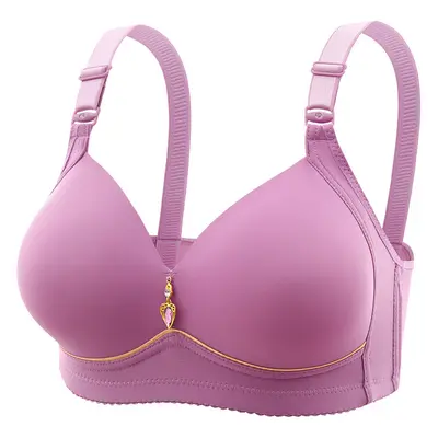 Plus Size Wireless Gathering Bra, Breathable - 7