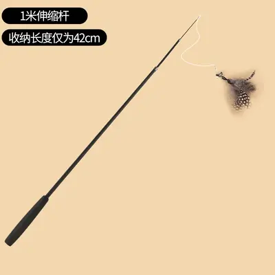 Long Retractable Feather Cat Teaser Wand - 13