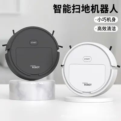 Cross-border Temu Hot-selling Smart Mini Fully Automatic Household Robot Vacuum Cleaner Pet Hair Suction Dust Collector Wholesale