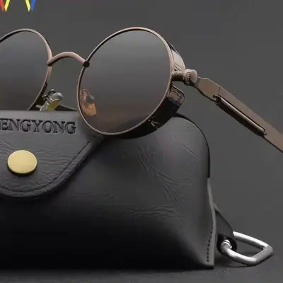 Unisex Retro Steampunk Hip-Hop Sunglasses