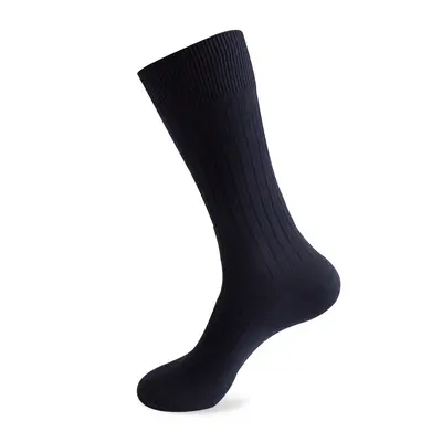 Foreign Trade Socks European and American Autumn Winter Plus Size Long Tube Socks Men's Striped Combed Cotton Double Needle Men's Socks Wholesale Manufacturer - 12