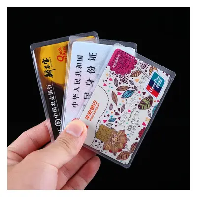 Transparent PVC ID Card Holder and Bank Card Holder, Logo Printing Available - 7
