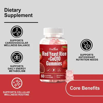 DOCTEAT Body Energy Support Gummies Gentle Formula Comfortable Care Daily Body Nutritional Supplement