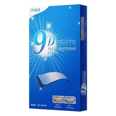 Whitening dental strips for yellow stain removal and teeth brightening