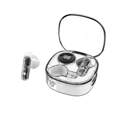 Sınır ötesi özel model MAX20 şeffaf kabuk Bluetooth kulaklık 5.3 dijital ekran gürültü azaltma A2 Bluetooth kulaklık HiFi gerçek stereo