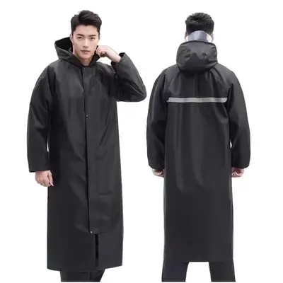 Full-length raincoat, waterproof, heavy rain protection - 9