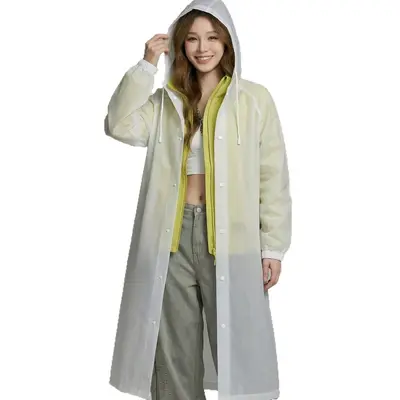 EVA raincoat outdoor hiking long thickened full body style - 6