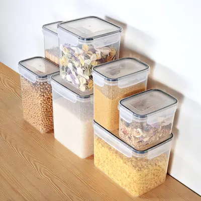 Kitchen storage and organization food storage container with plastic lid multipurpose silicone lid storage container