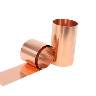 Saf kırmızı bakır levha ve şerit, 0,02-1 mm