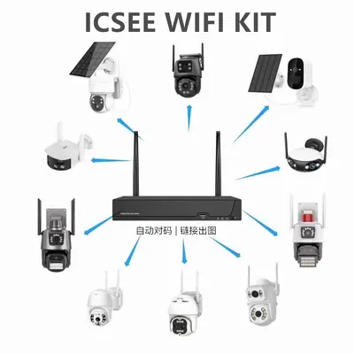 WiFi kamerası HD kablosuz Xiongmai NVR ana cihazı icsee uyumlu